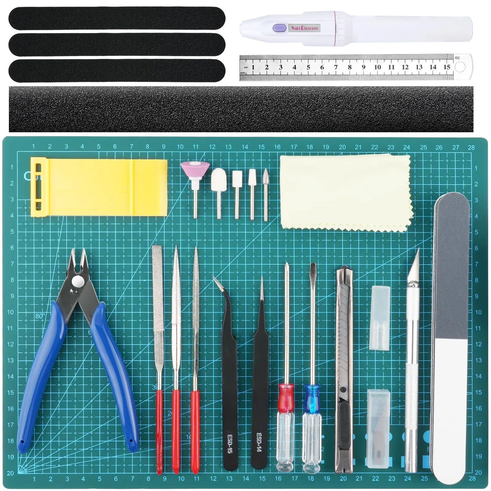 HOTUT Gundam Craft Set, 33 Pezzi Kit di Strumenti Base per Modellismo e Gunpla - immagine 1