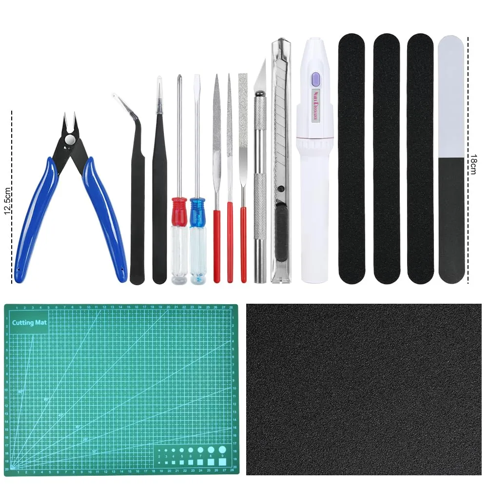 HOTUT Gundam Craft Set, 33 Pezzi Kit di Strumenti Base per Modellismo e Gunpla - immagine 2