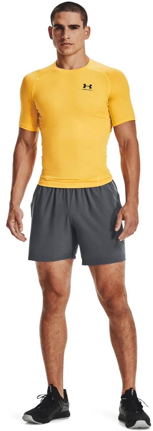 Under Armour Men's HG Armour Comp T-Shirt - Taxi/Nero (790) - 4XL Tall - immagine 3