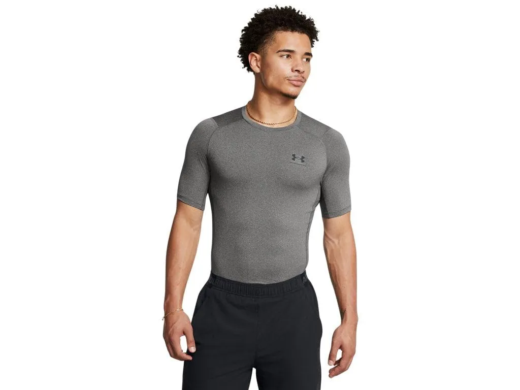 Under Armour Maglietta da allenamento a compressione da uomo, XXL, Carbonio - immagine 1