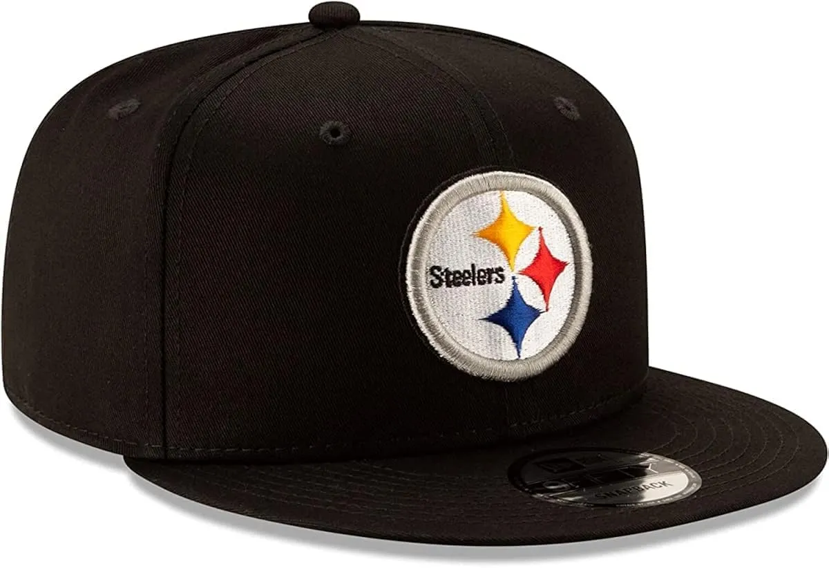 New Era NFL 9FIFTY Cappello Regolabile Pittsburgh Steelers - Nero, Taglia Unica - immagine 3