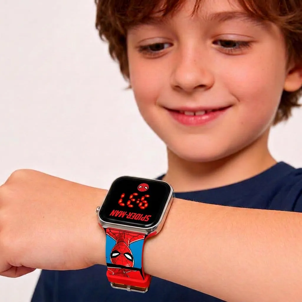 Kids Licensing Orologio Digitale LED Spiderman Multicolore SPD4903 - immagine 5