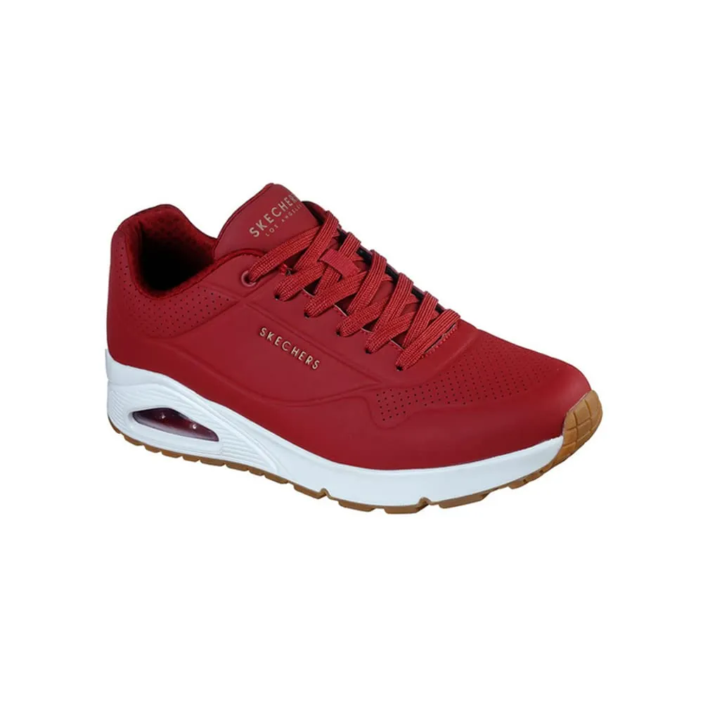 Skechers Uno-Stand on Air 52458-DKRD Men's Sneakers, Dark Red, 41.5 EU - immagine 2