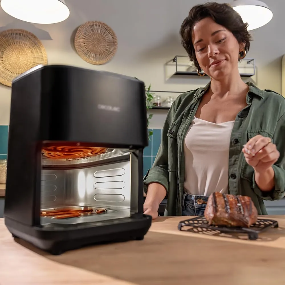 Cecotec Cecofry&Grill Duoheat 4000 Friggitrice ad Aria 4L, 1900W, 3in1 Friggitrice, Grill, Piastra - immagine 6
