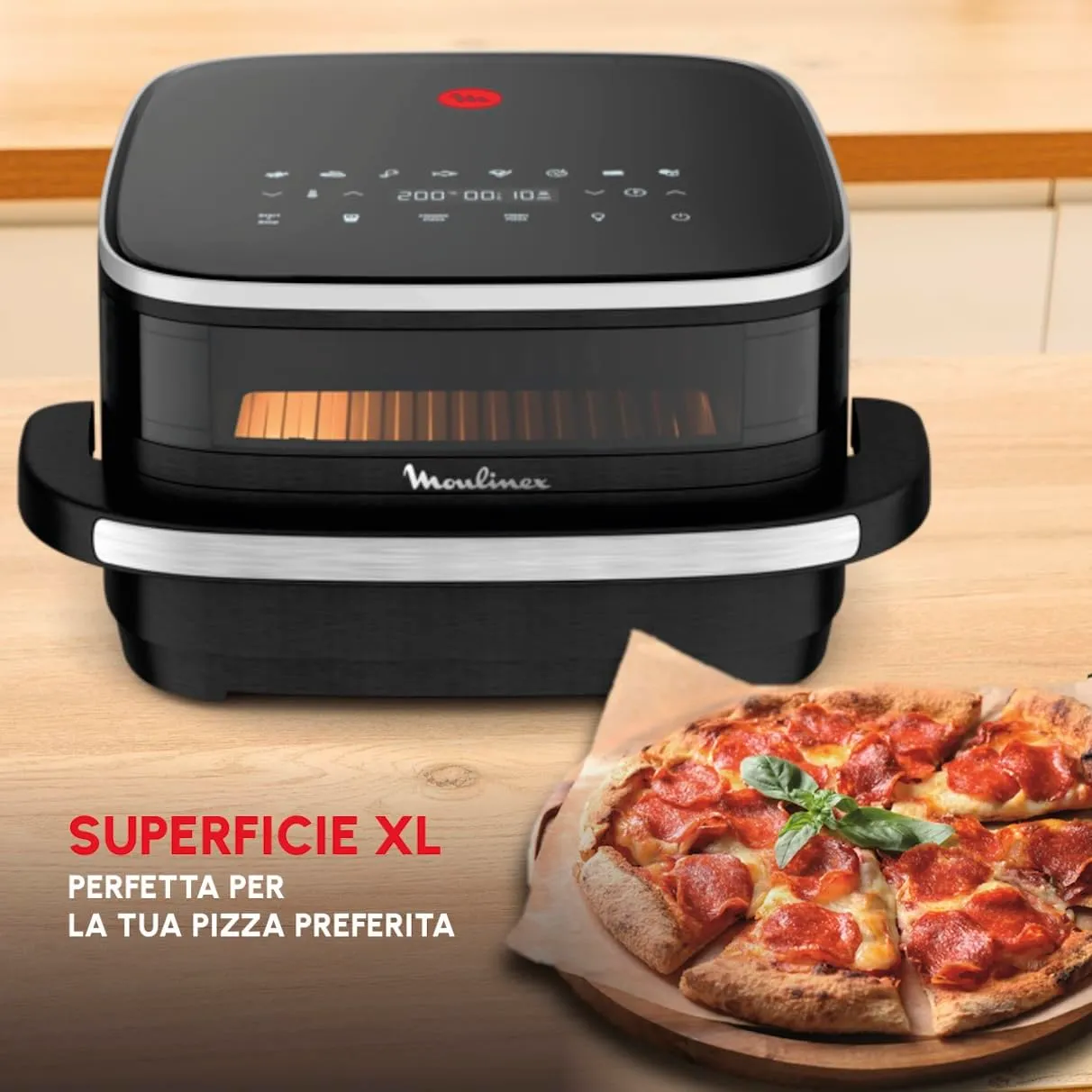 Moulinex Easy Fry XL Surface Air Fryer, Black, AL4018 - immagine 2