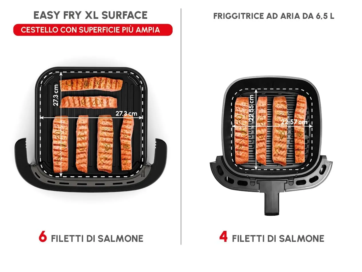 Moulinex Easy Fry XL Surface Air Fryer, Black, AL4018 - immagine 7
