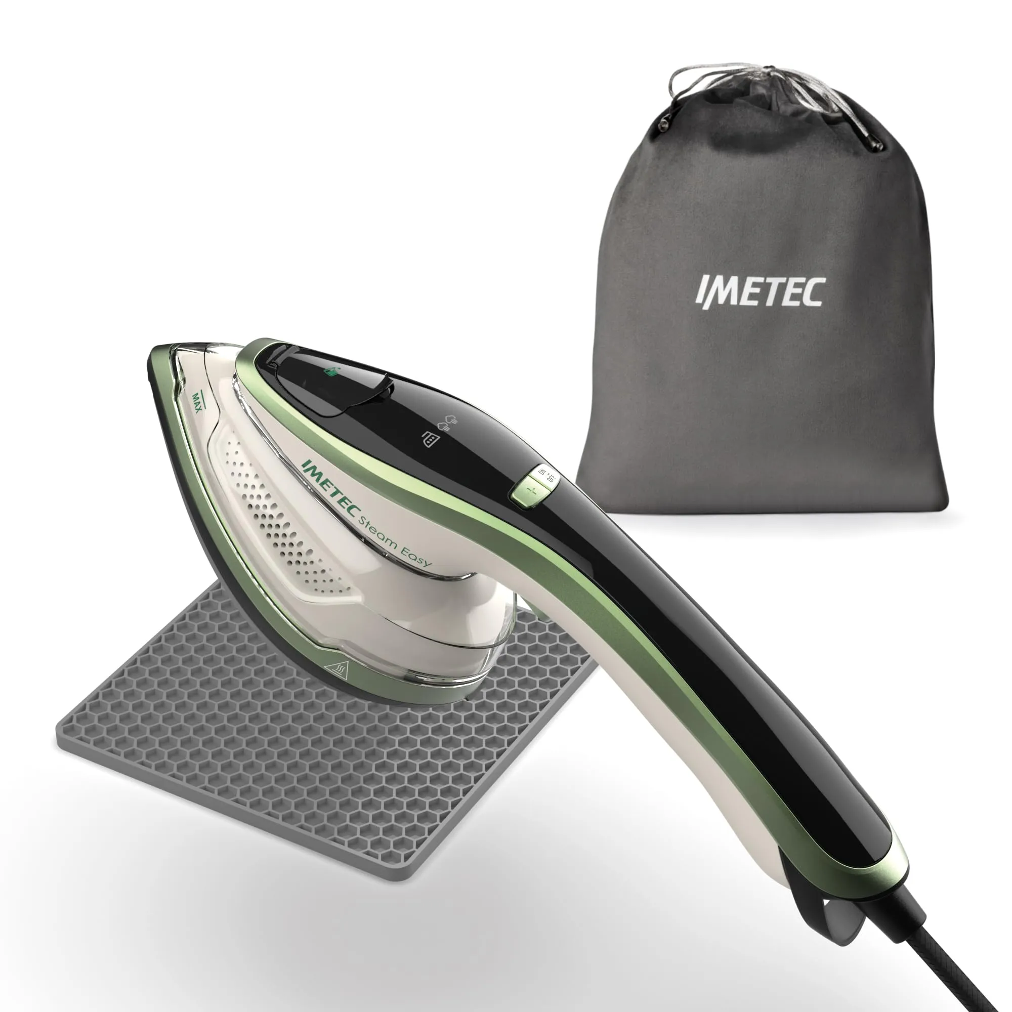 Imetec Steam Easy Ferro da Stiro Verticale e Orizzontale 1200W - immagine 2