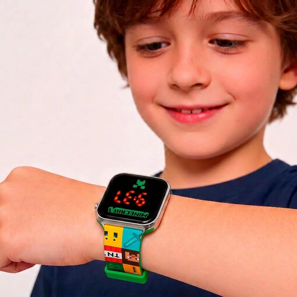 Kids Licensing Orologio Digitale a LED Minecraft per Bambini e Bambine - immagine 5