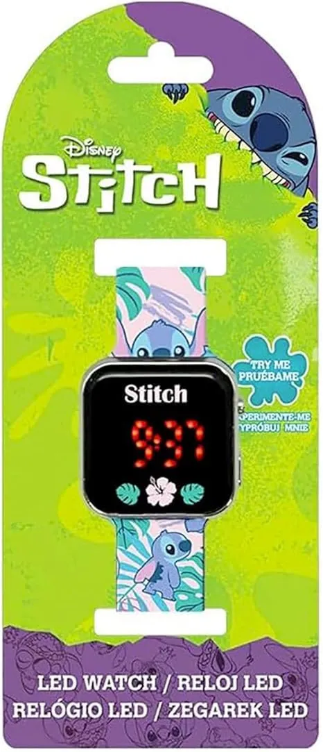 Kids Licensing Orologio Digitale a LED per Bambini Stitch - immagine 4