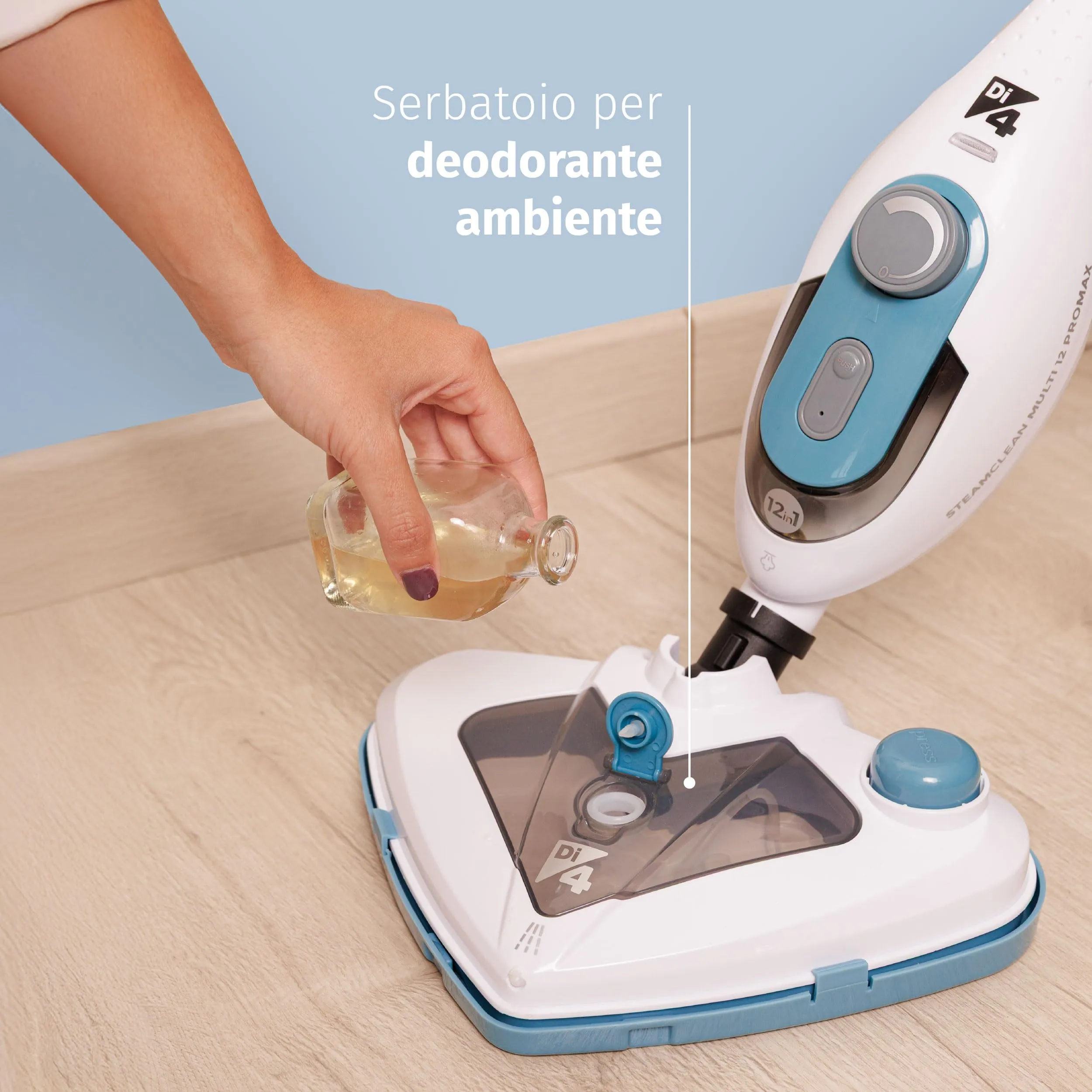 Di4 SteamClean Multi 12 ProMax Lavapavimenti a Vapore Multifunzione 12 in 1, 1500W - immagine 4