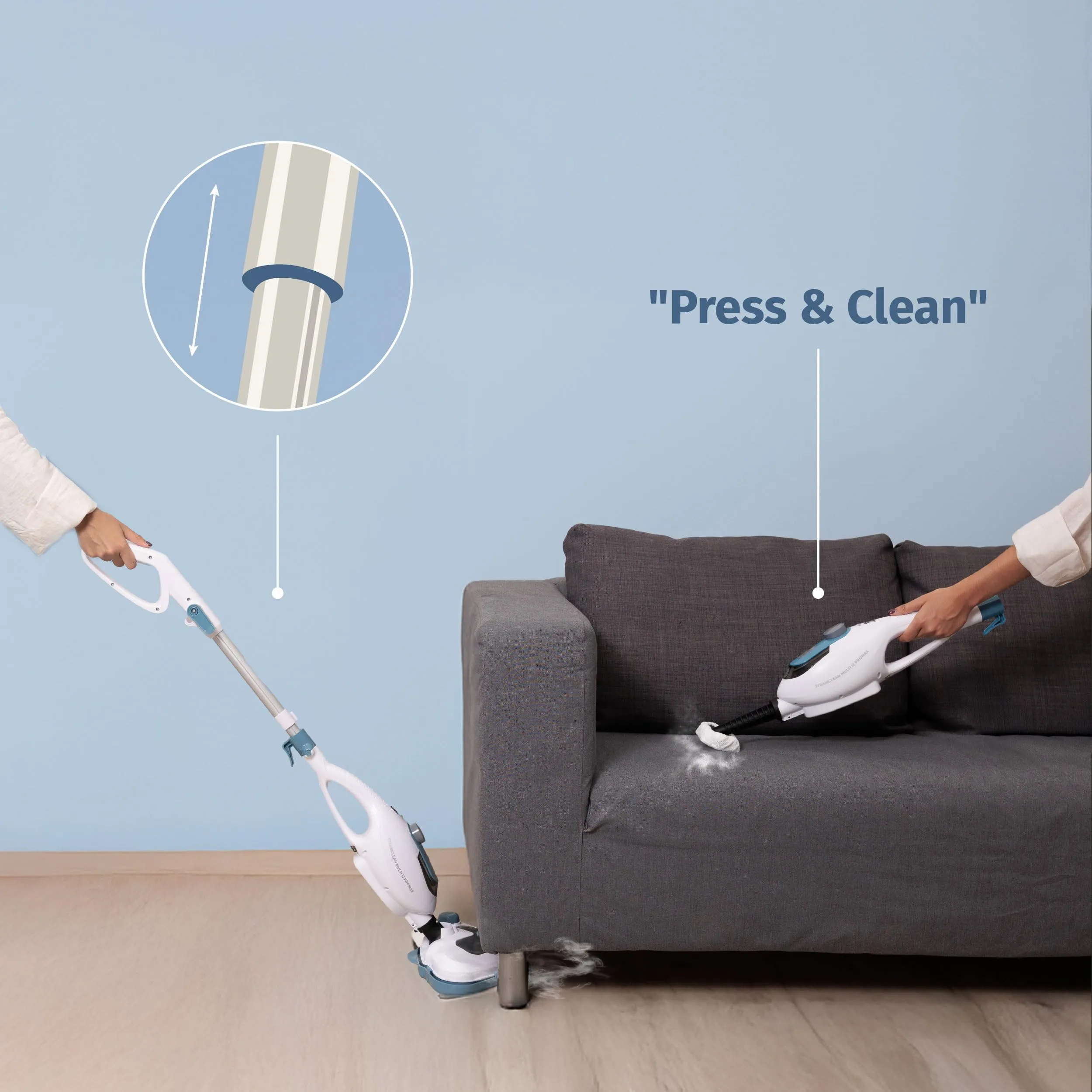 Di4 SteamClean Multi 12 ProMax Lavapavimenti a Vapore Multifunzione 12 in 1, 1500W - immagine 5