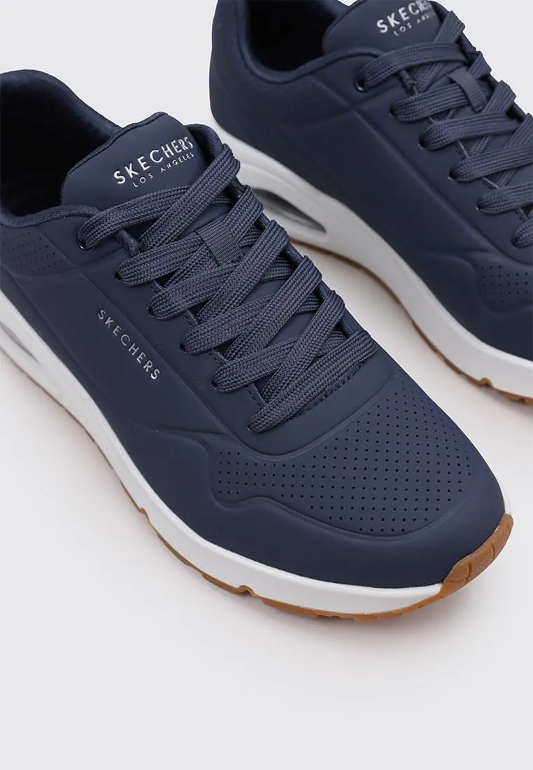Skechers Uno Stand On Air Uomo - Navy Durabuck Trim - 42.5 EU - immagine 2