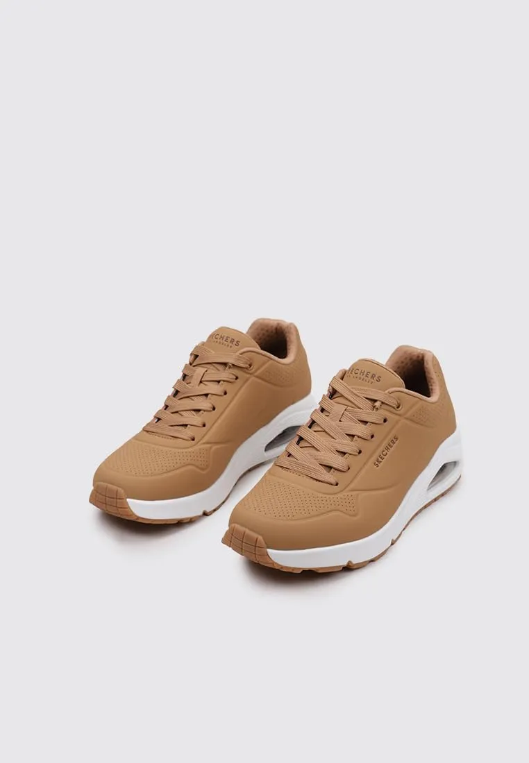 Skechers Uno Stand On Air Scarpe da Ginnastica Uomo, Tan Durabuck Trim, 42 EU - immagine 2