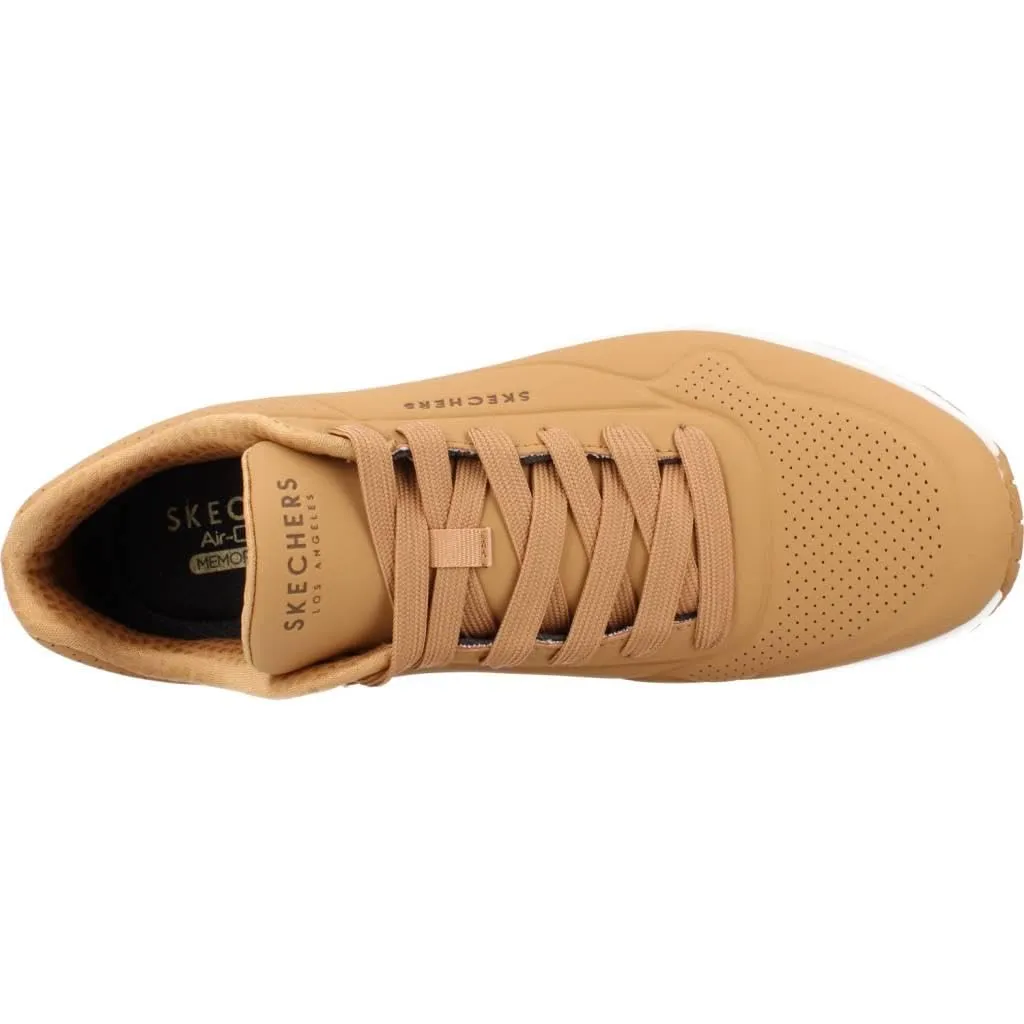 Skechers Uno Stand On Air Scarpe da Ginnastica Uomo, Tan Durabuck Trim, 42 EU - immagine 8