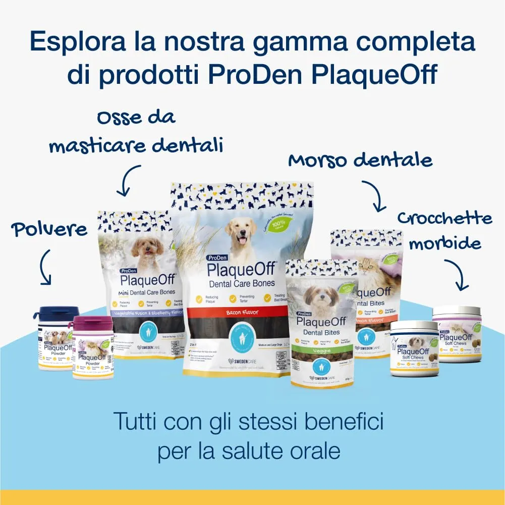 ProDen PlaqueOff Bocconcini Dentali per Cani, 60 g - immagine 10