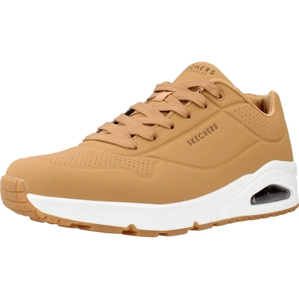 Skechers Uno Stand On Air Scarpe da ginnastica Uomo - Tan Durabuck Trim, 43 EU - immagine 1