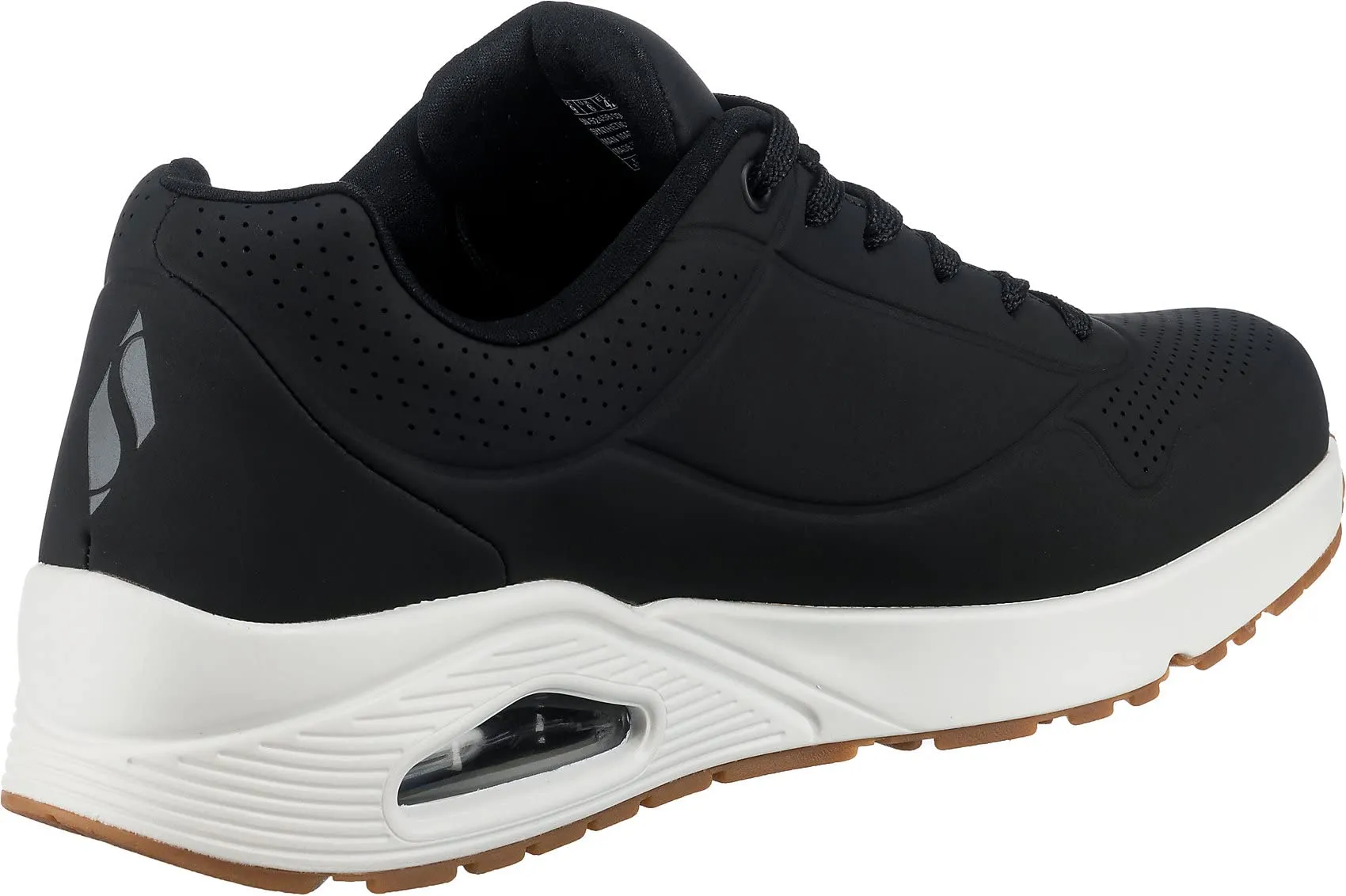 Skechers Uno Stand On Air Scarpe da Ginnastica Uomo Dark Black Durabuck Trim 45.5 EU - immagine 6