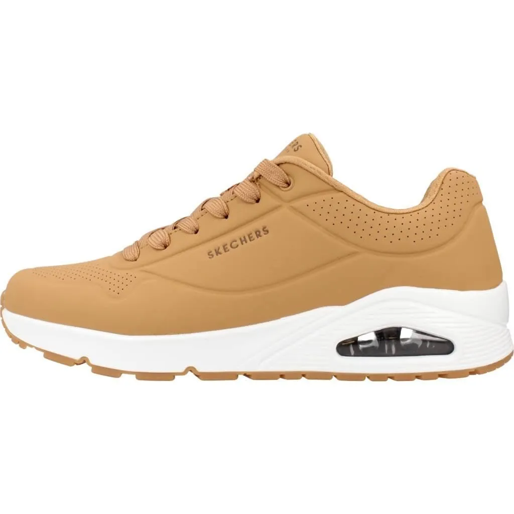 Skechers Uno Stand On Air Scarpe da ginnastica Uomo, Tan Durabuck Trim, 45 EU - immagine 3