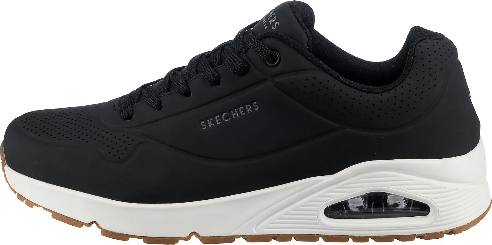 Skechers Uno-Stand On Air 52458-BLK Men's Sneakers, Black, 39.5 EU - immagine 4