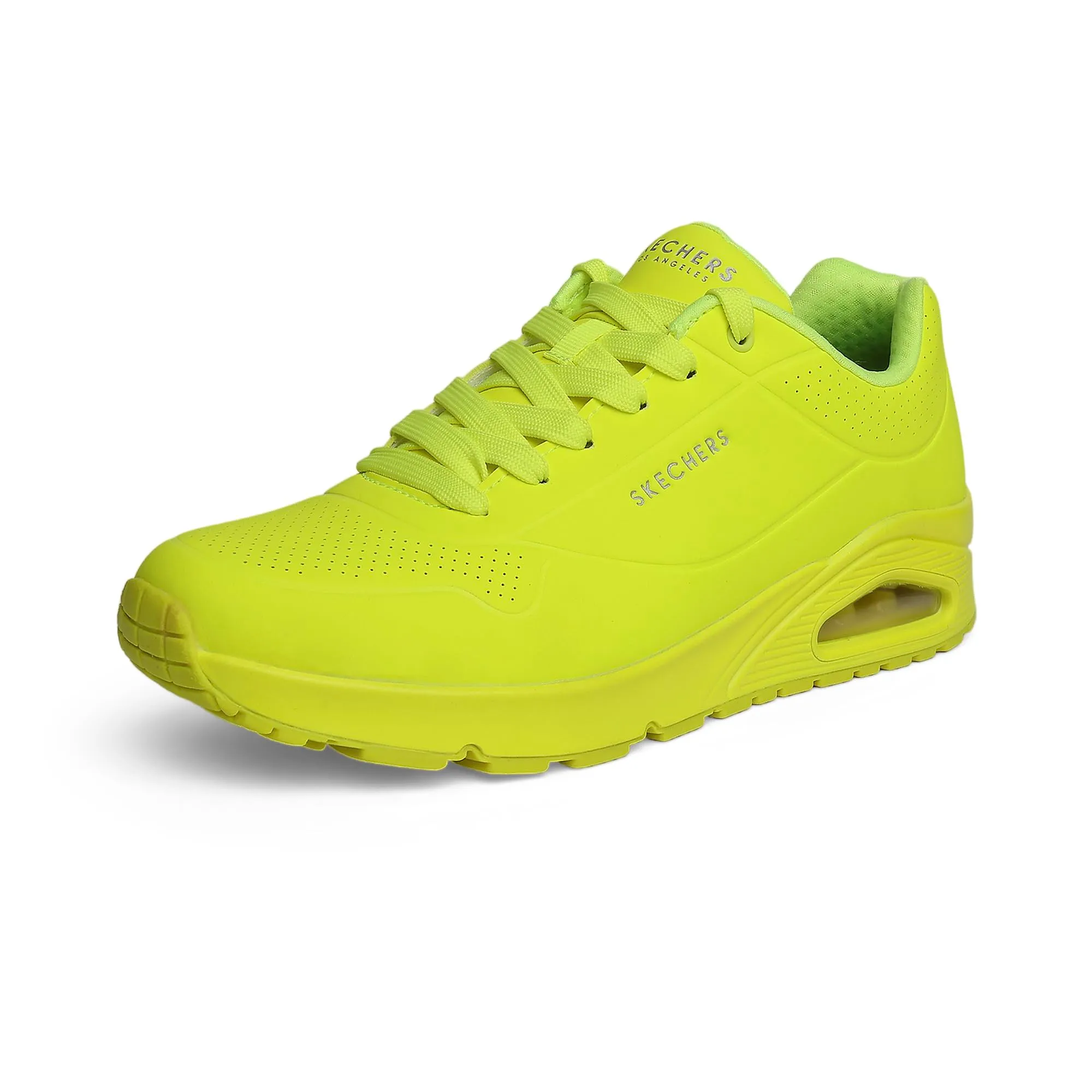 Skechers Uno Stand On Air Scarpe da ginnastica Uomo, Lime Durabuck Trim, 42.5 EU - immagine 7