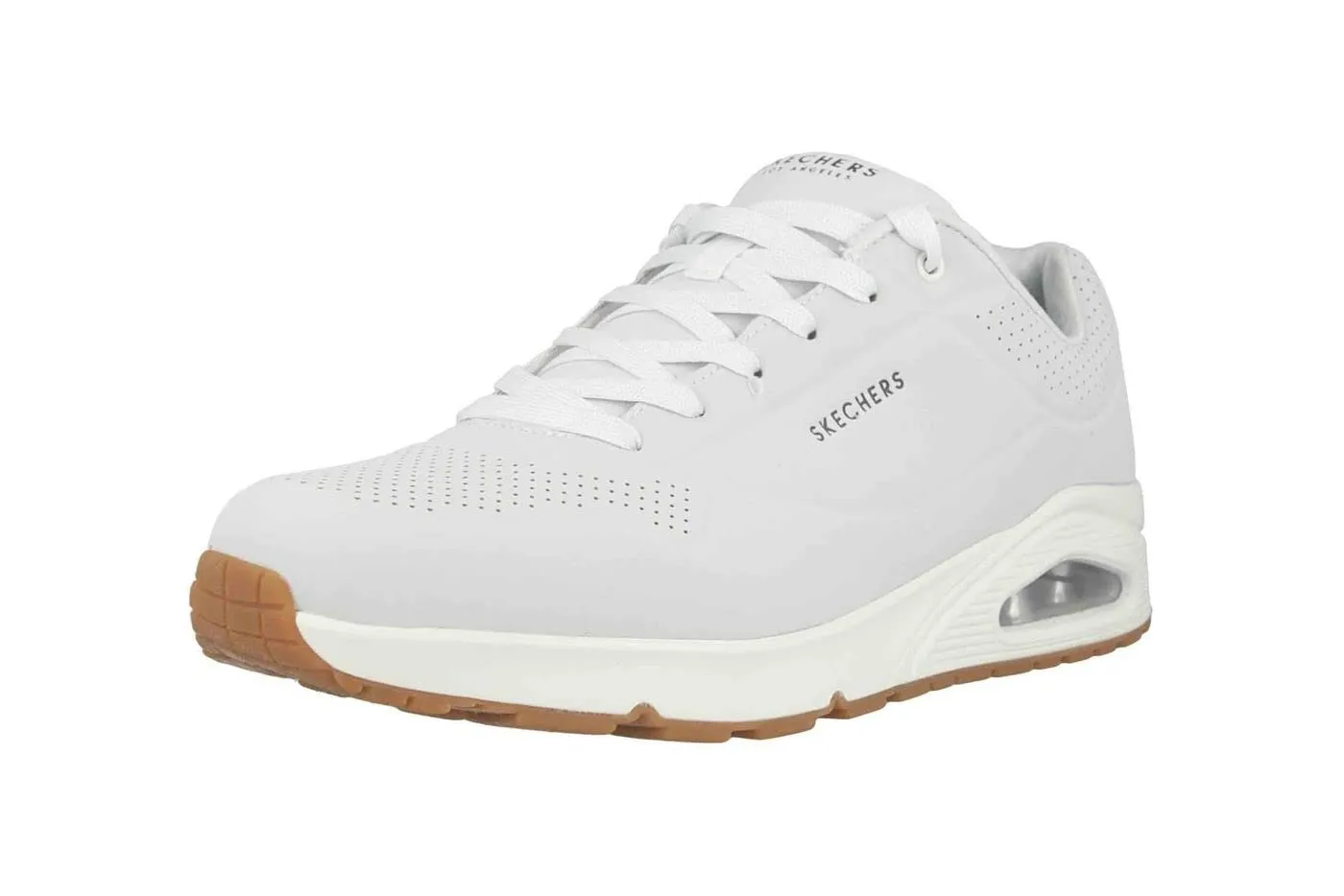 Skechers Uno Stand On Air Scarpe da ginnastica Uomo, White Durabuck Trim, 40 EU - immagine 4