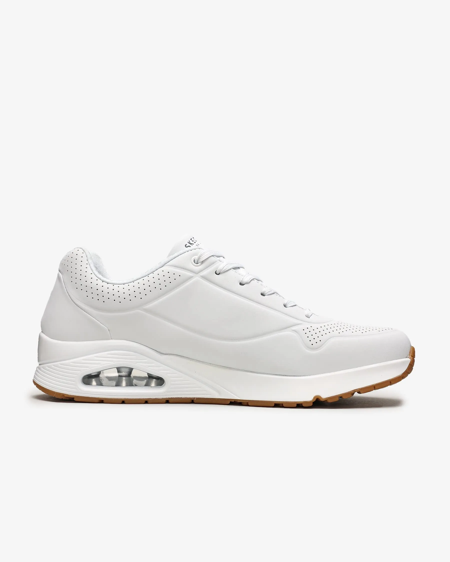 Skechers Uno Stand On Air Scarpe da ginnastica Uomo, White Durabuck Trim, 40 EU - immagine 5