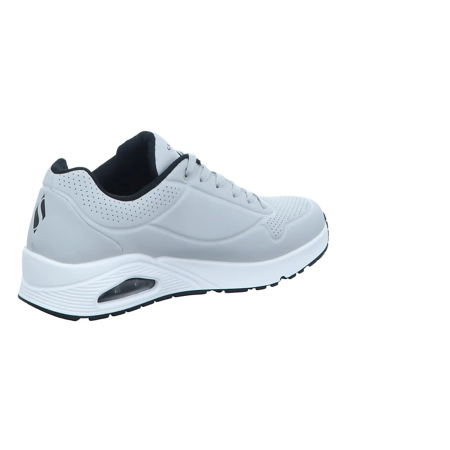 Skechers Uno Stand On Air Scarpe da ginnastica Uomo, Light Gray Durabuck Black Trim, 42 EU - immagine 5
