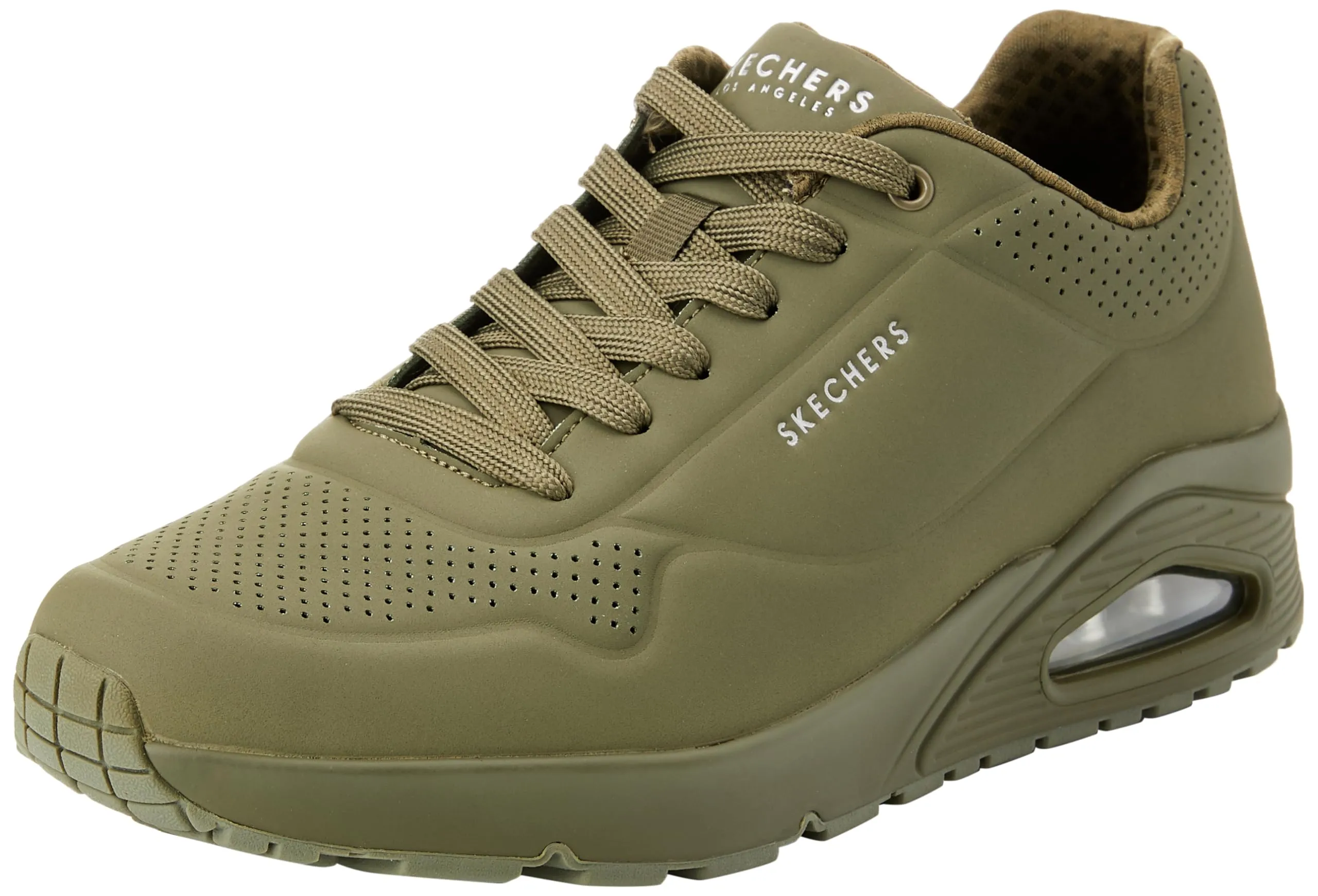 Skechers Uno Stand On Air Scarpe da ginnastica Uomo Olive Durabuck Mesh 39.5 EU - immagine 1