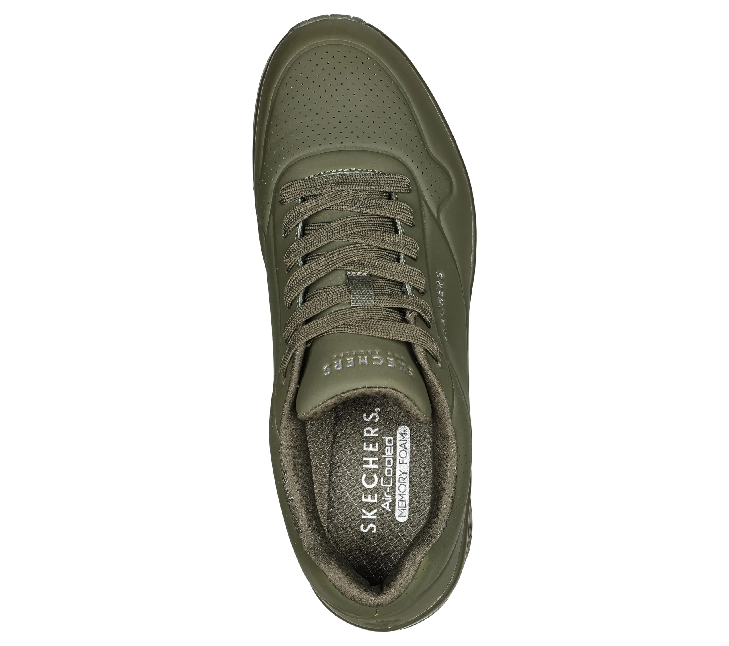 Skechers Uno Stand On Air Scarpe da Ginnastica Uomo Olive Durabuck Mesh 43 EU - immagine 3