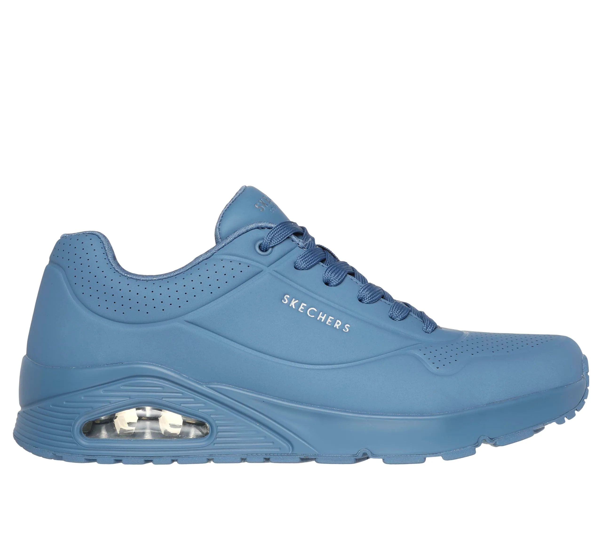 Skechers Uno Stand On Air Scarpe da ginnastica Uomo Denim Durabuck Mesh 44 EU - immagine 6