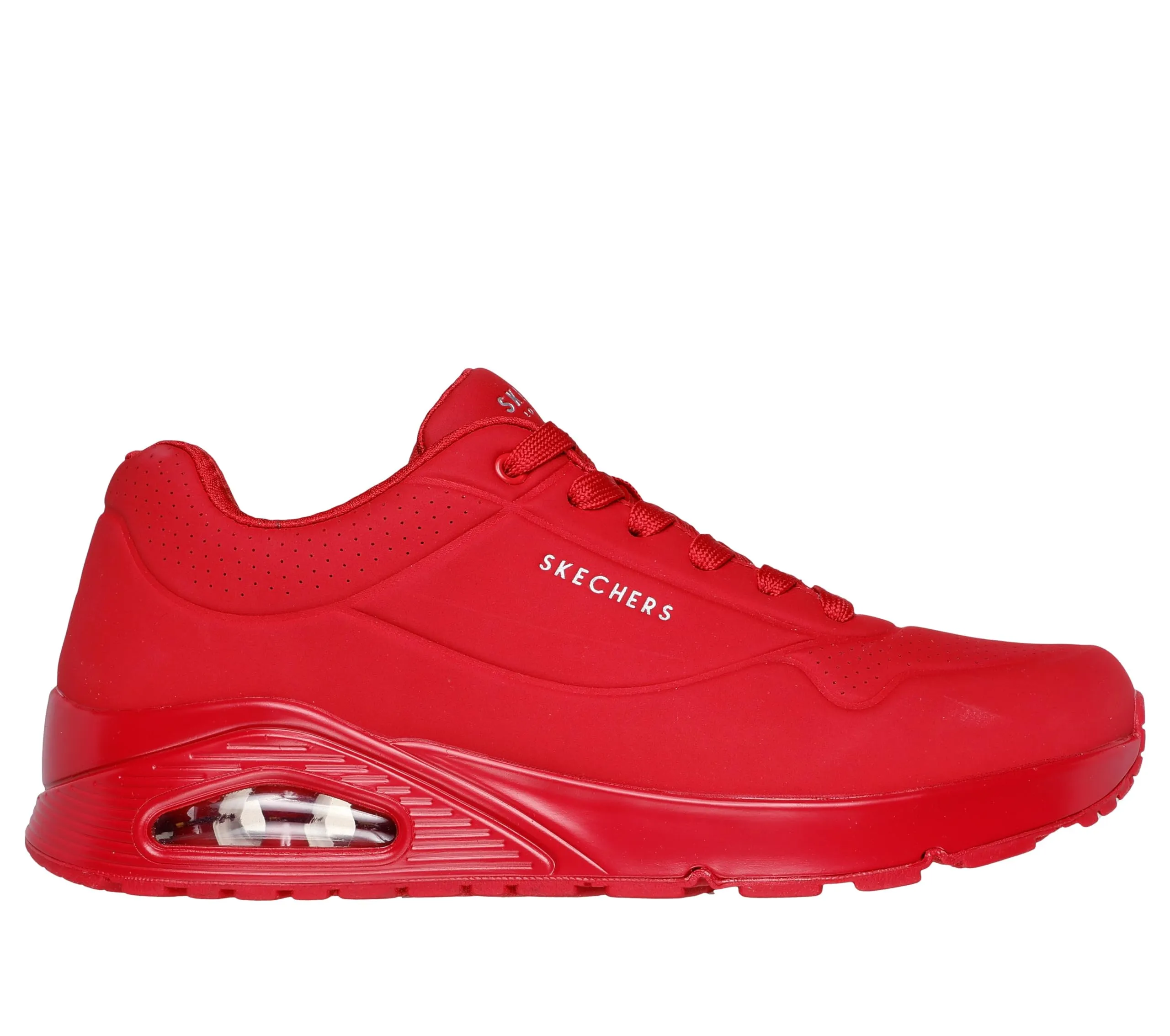 Skechers Uno Stand on Air Sneaker da Uomo, Rosso, 41 EU - immagine 5