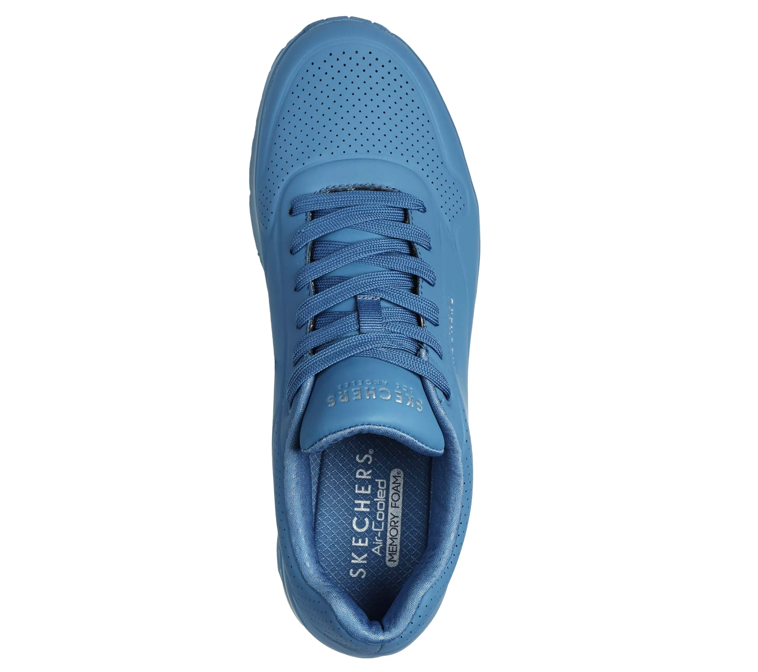 Skechers Uno Stand On Air, Scarpe da ginnastica Uomo, Blue Durabuck Mesh, 39 EU - immagine 3
