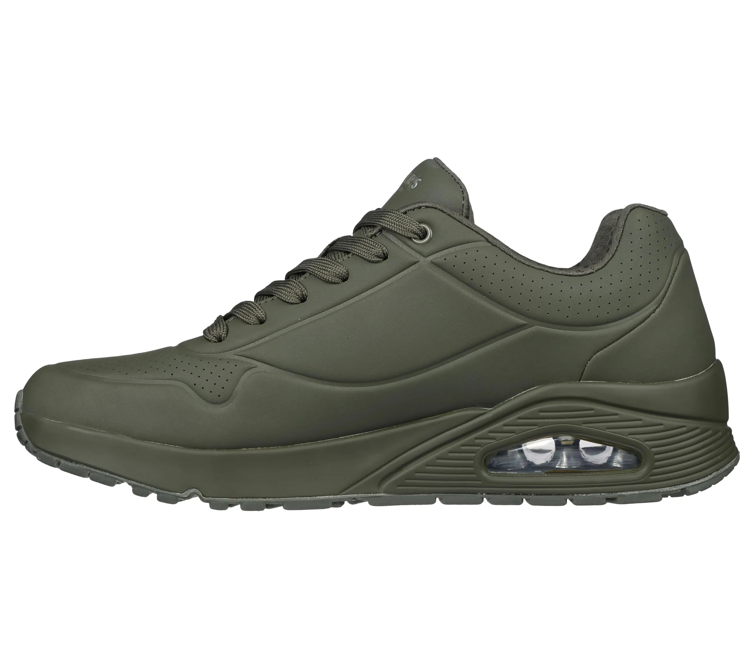 Skechers Uno Stand On Air Scarpe da ginnastica Uomo, Olive Durabuck Mesh, 39 EU - immagine 5