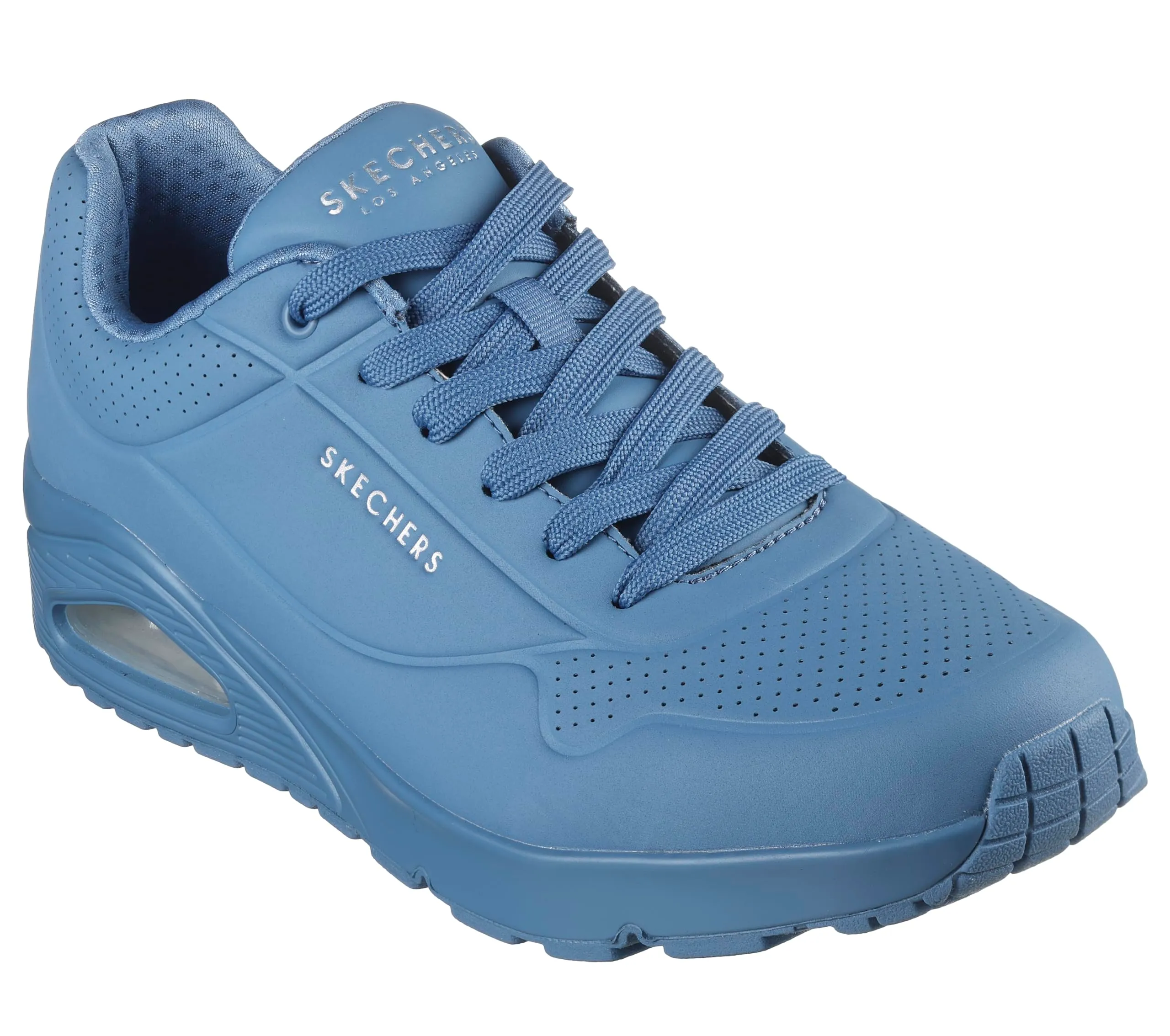 Skechers Uno Stand On Air, Scarpe da ginnastica Uomo, Blue Durabuck Mesh, 40 EU - immagine 2