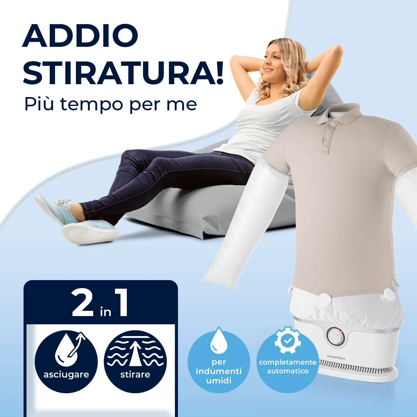 CLEANmaxx Ferro da stiro automatico per camicie PRO - immagine 2