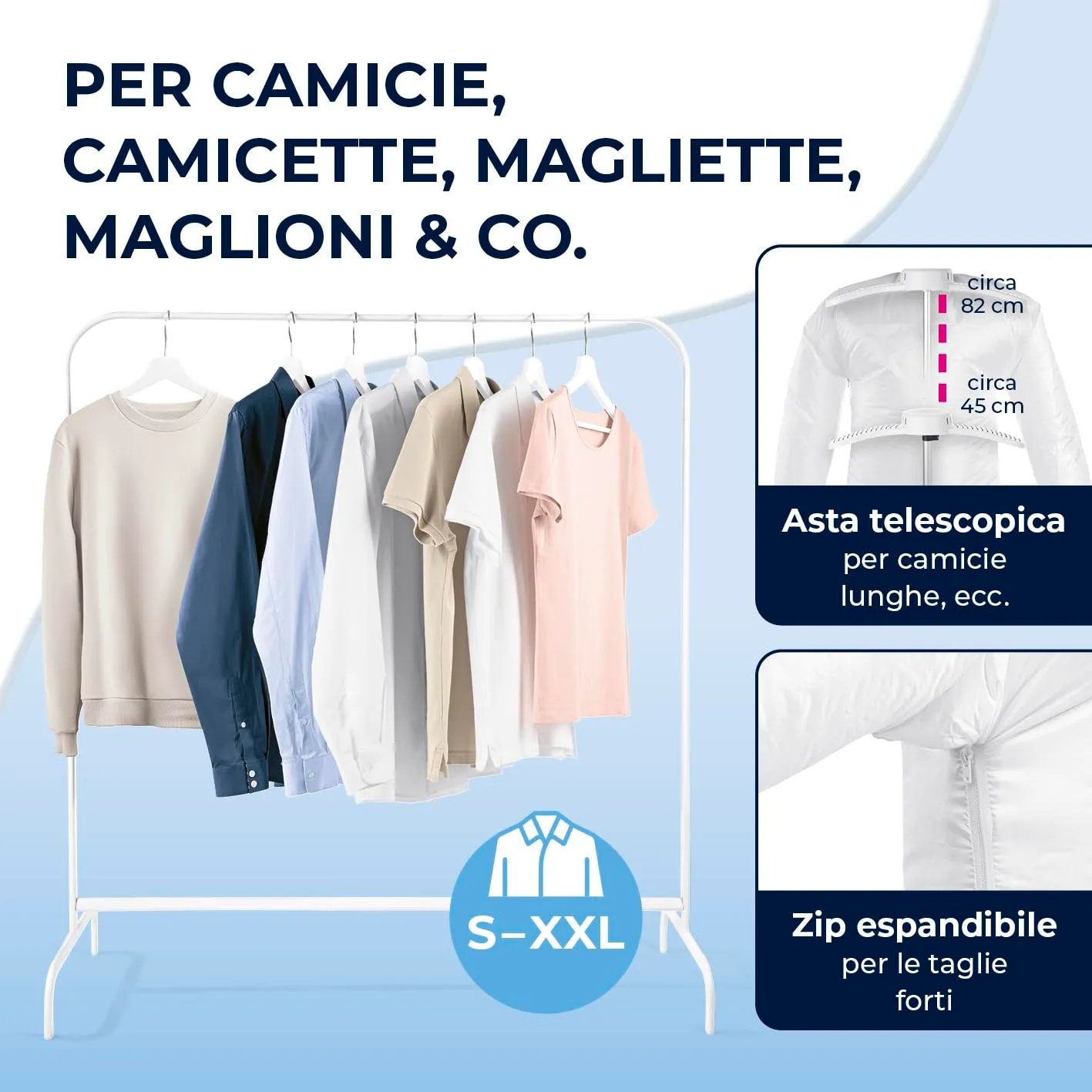 CLEANmaxx Ferro da stiro automatico per camicie PRO - immagine 5