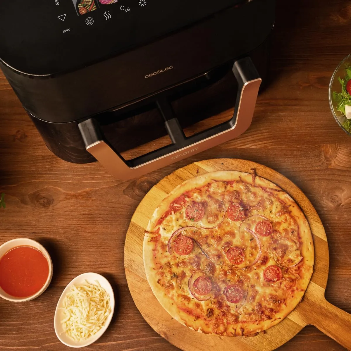 Cecotec Cecofry&Grill Smokin' 11000 Air Fryer, 10L, 2200W, 3in1 Friggitrice Grill Piastra con Affumicatore Integrato - immagine 7