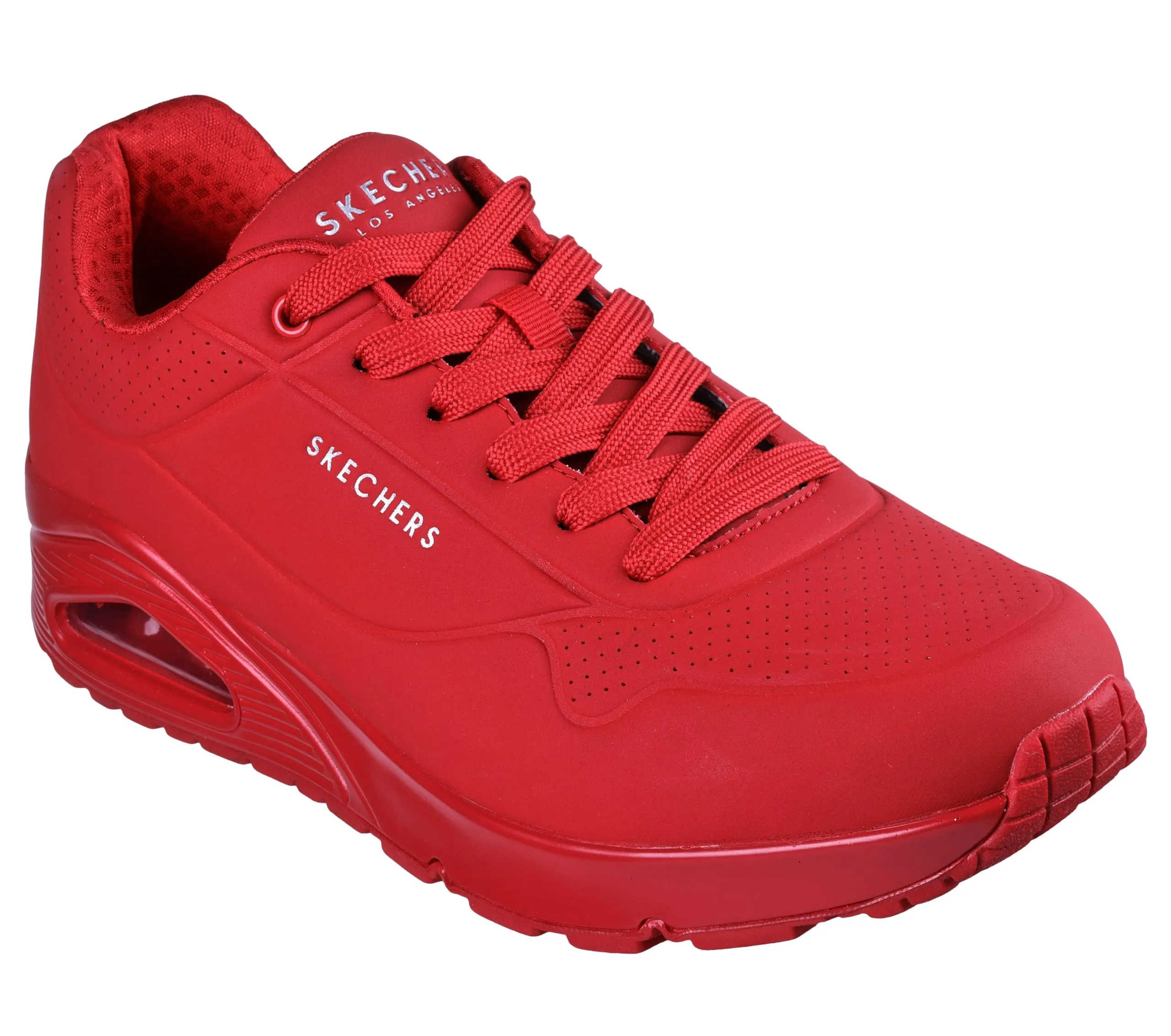 Skechers Uno-Stand on Air Sneaker da uomo, Rosso, 43 EU - immagine 4
