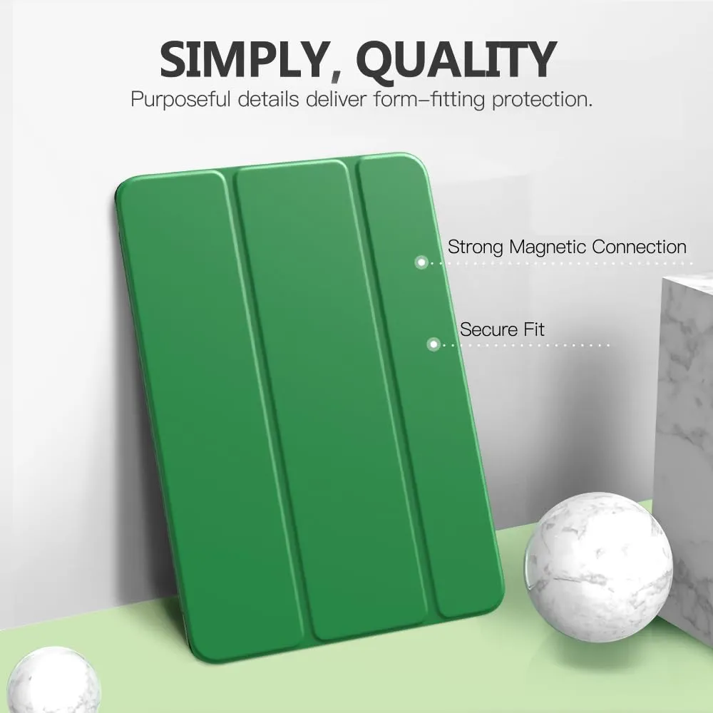 MoKo Cover per iPad 9a/8a/7a Gen 10.2" (2021/2020/2019), Verde Foresta - immagine 3