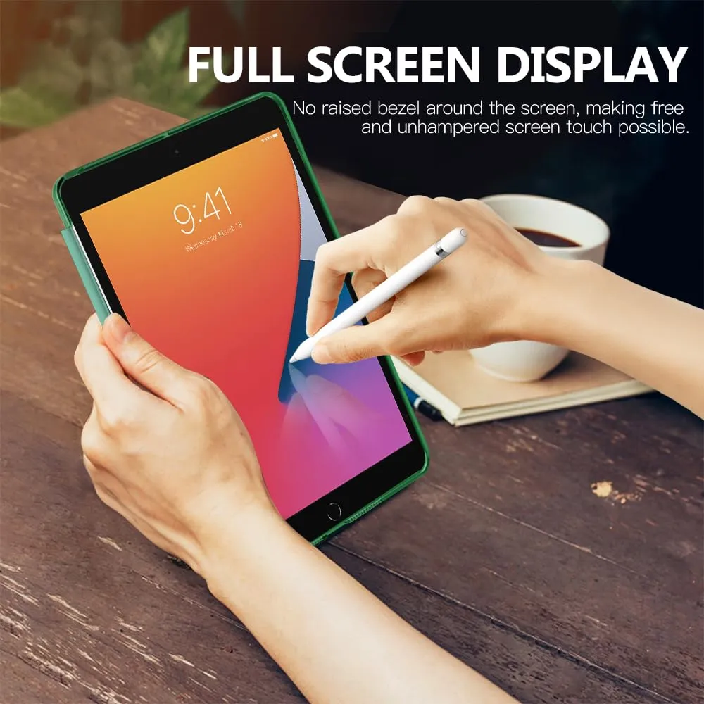 MoKo Cover per iPad 9a/8a/7a Gen 10.2" (2021/2020/2019), Verde Foresta - immagine 7