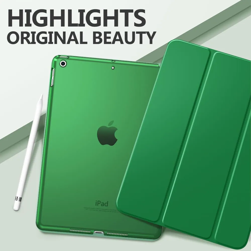 MoKo Cover per iPad 9a/8a/7a Gen 10.2" (2021/2020/2019), Verde Foresta - immagine 9