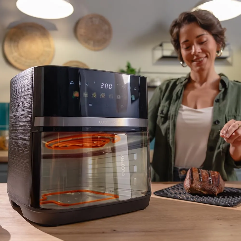 Cecotec Cecofry&Grill Duoheat 8000 Friggitrice ad Aria 8L, 2200W, Doppia Resistenza, Digitale con Finestra - immagine 5
