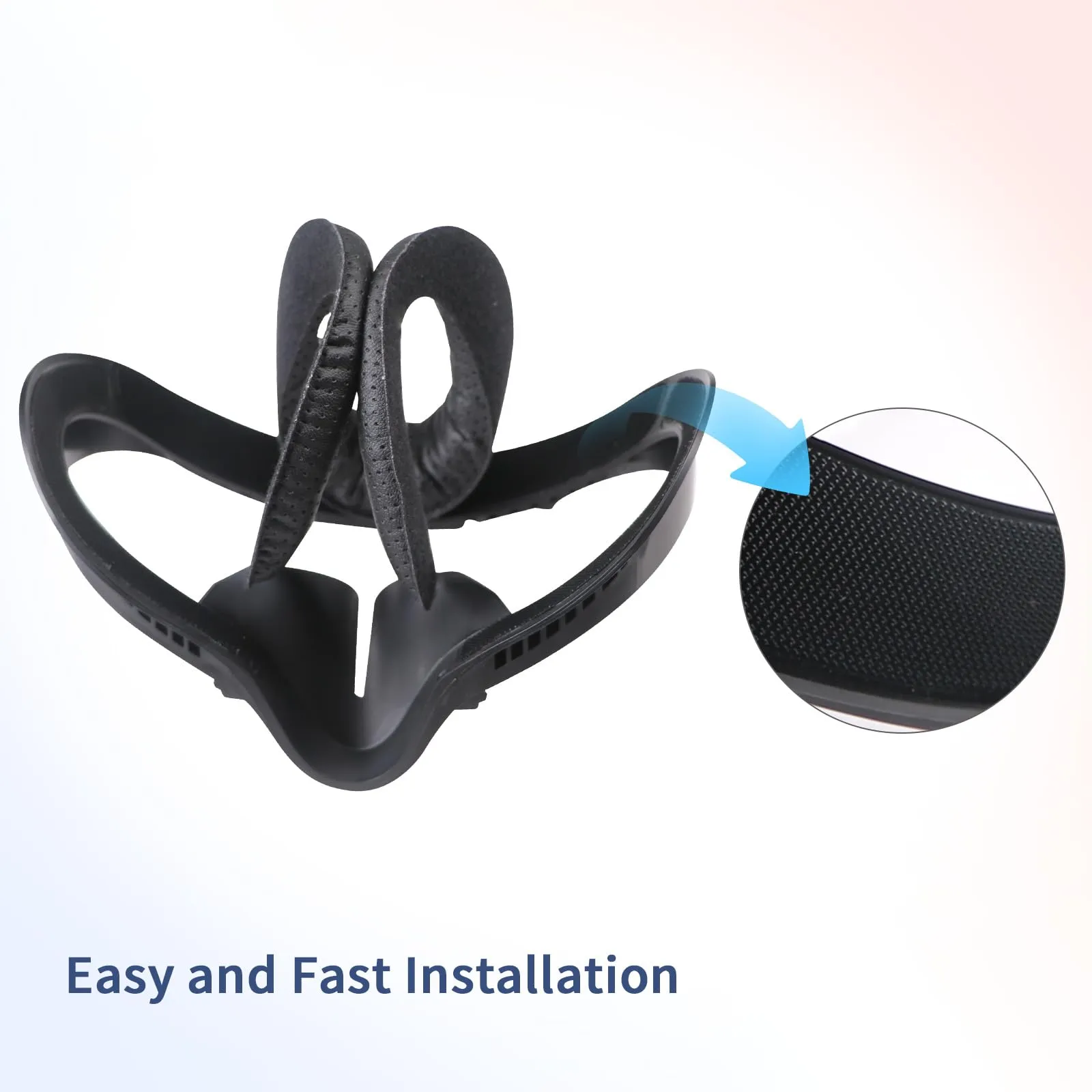 AODELAN VR Face Pad for Meta Oculus Quest 2, Breathable Leather Face Cover Interface Replacement - immagine 7