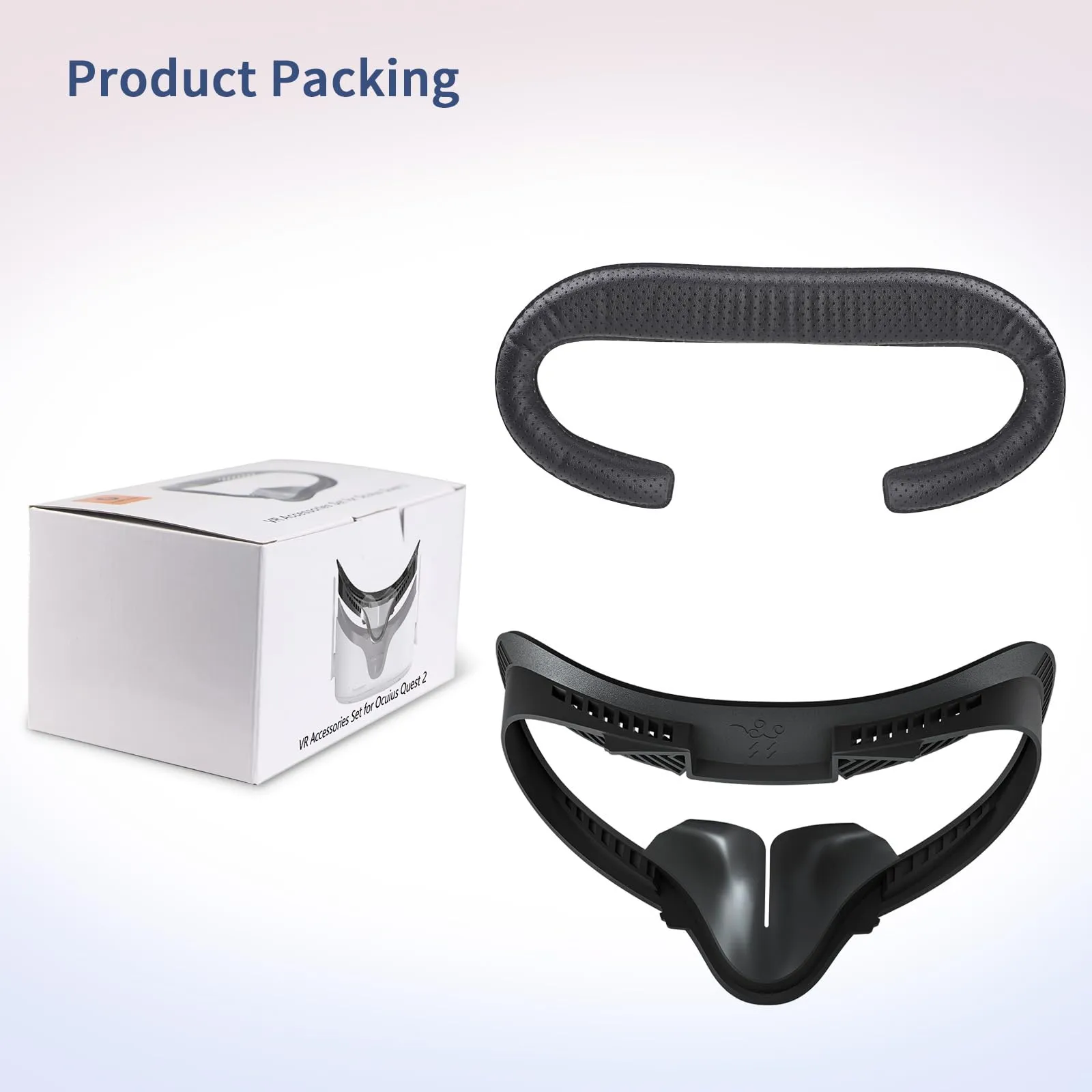 AODELAN VR Face Pad for Meta Oculus Quest 2, Breathable Leather Face Cover Interface Replacement - immagine 8