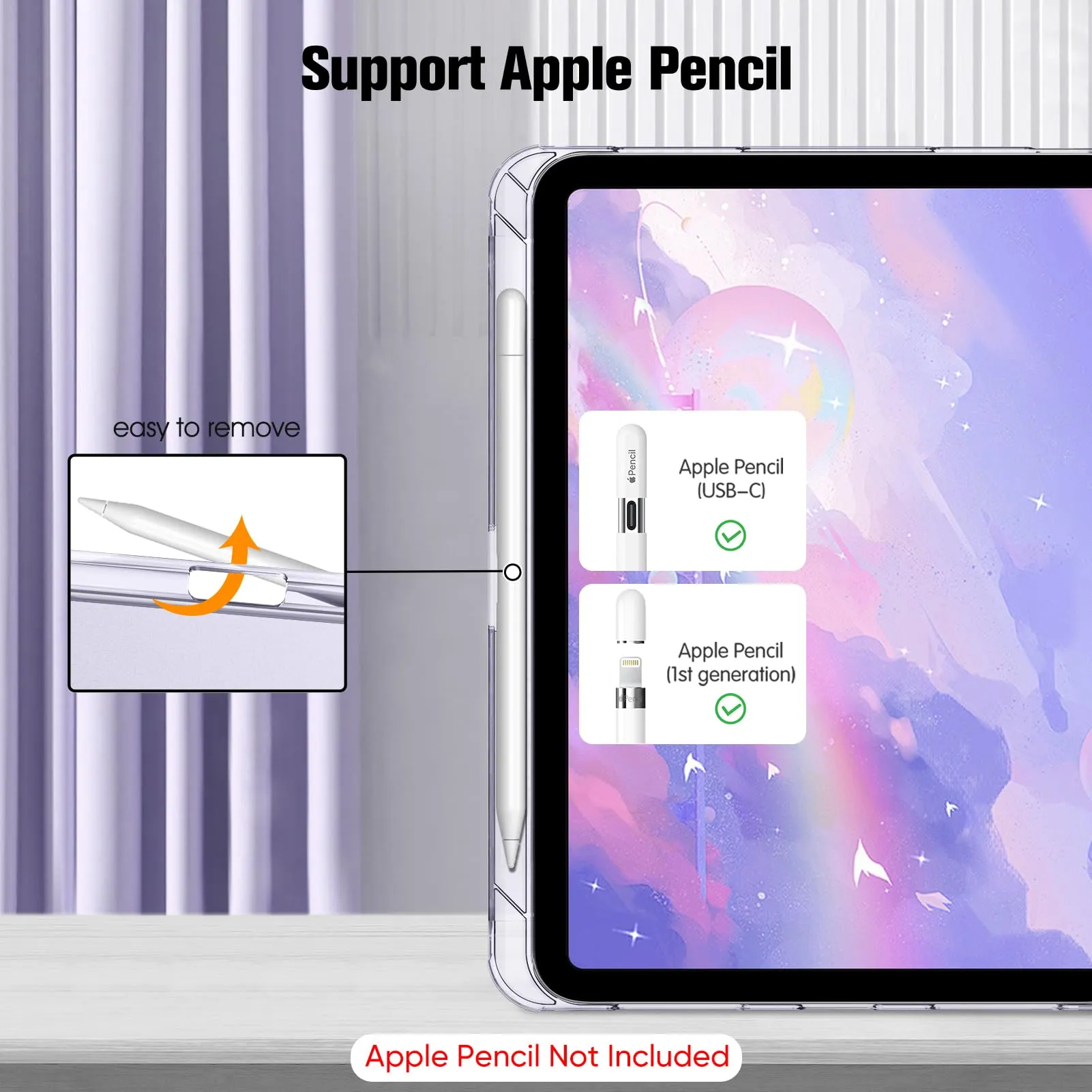 FINTIE Cover for iPad 11th Gen 11" (2025) / iPad 10th Gen 10.9" (2022) - Fantasy Ombre - immagine 4