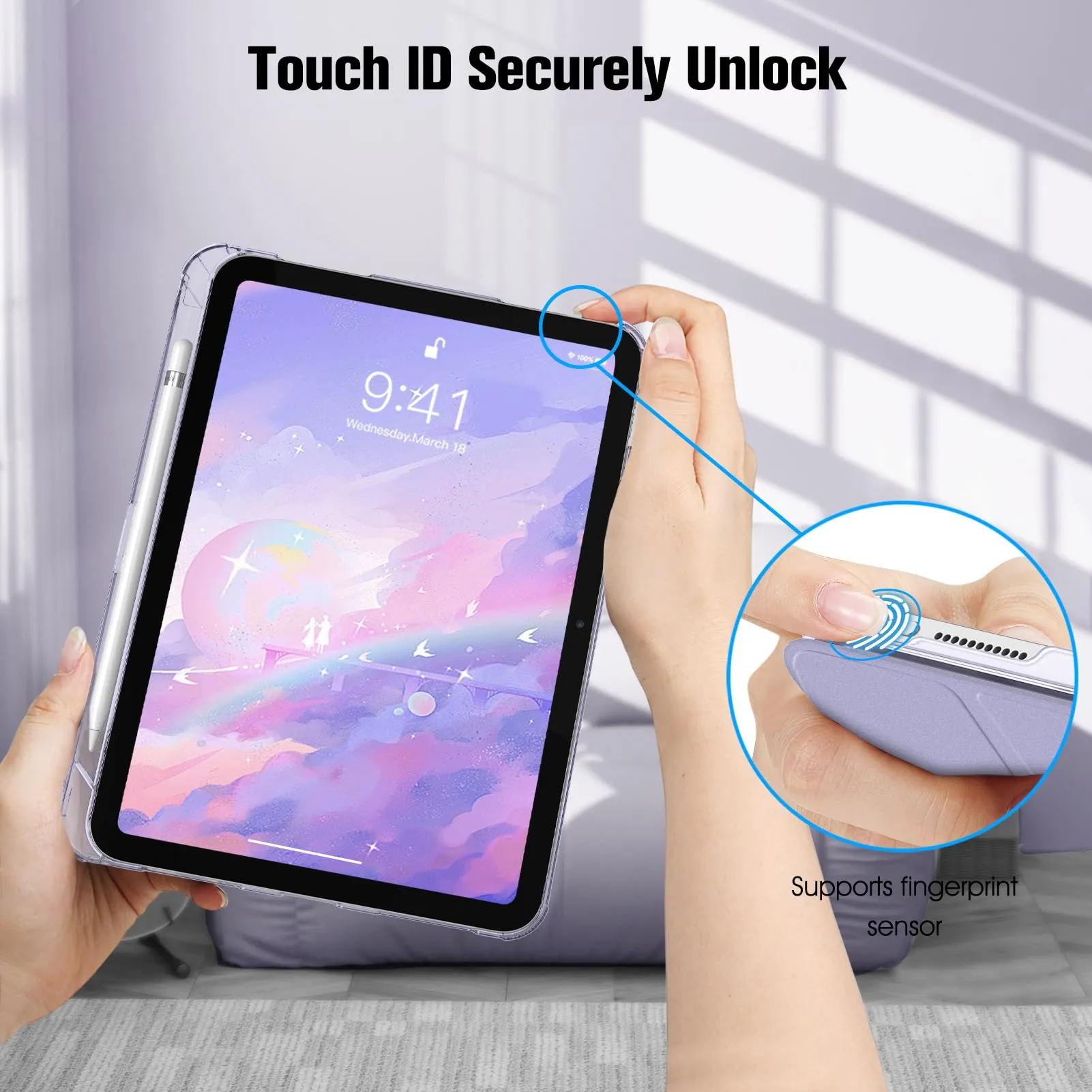 FINTIE Cover for iPad 11th Gen 11" (2025) / iPad 10th Gen 10.9" (2022) - Fantasy Ombre - immagine 7