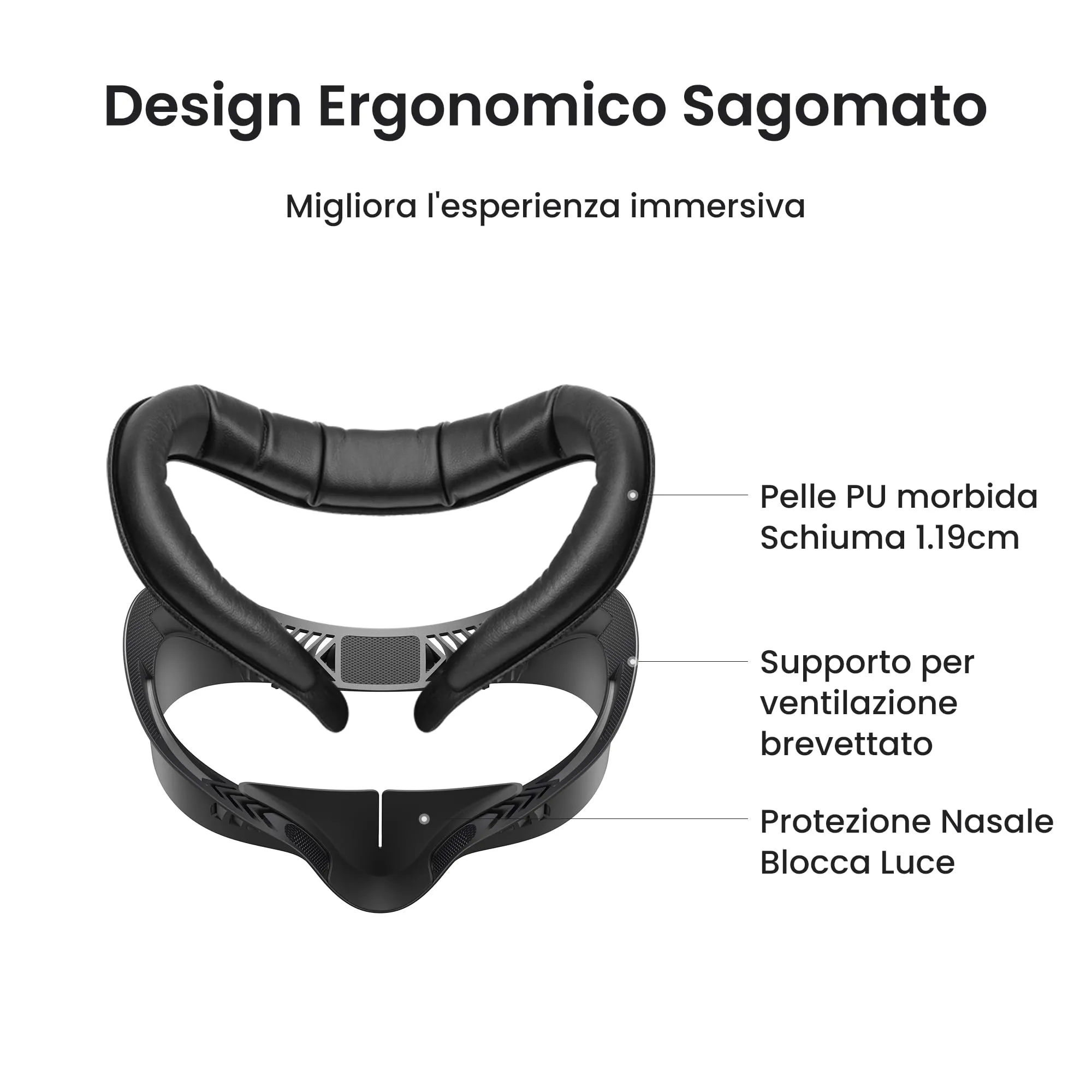 KIWI design V4 Interfaccia PU per Quest 3S - immagine 3