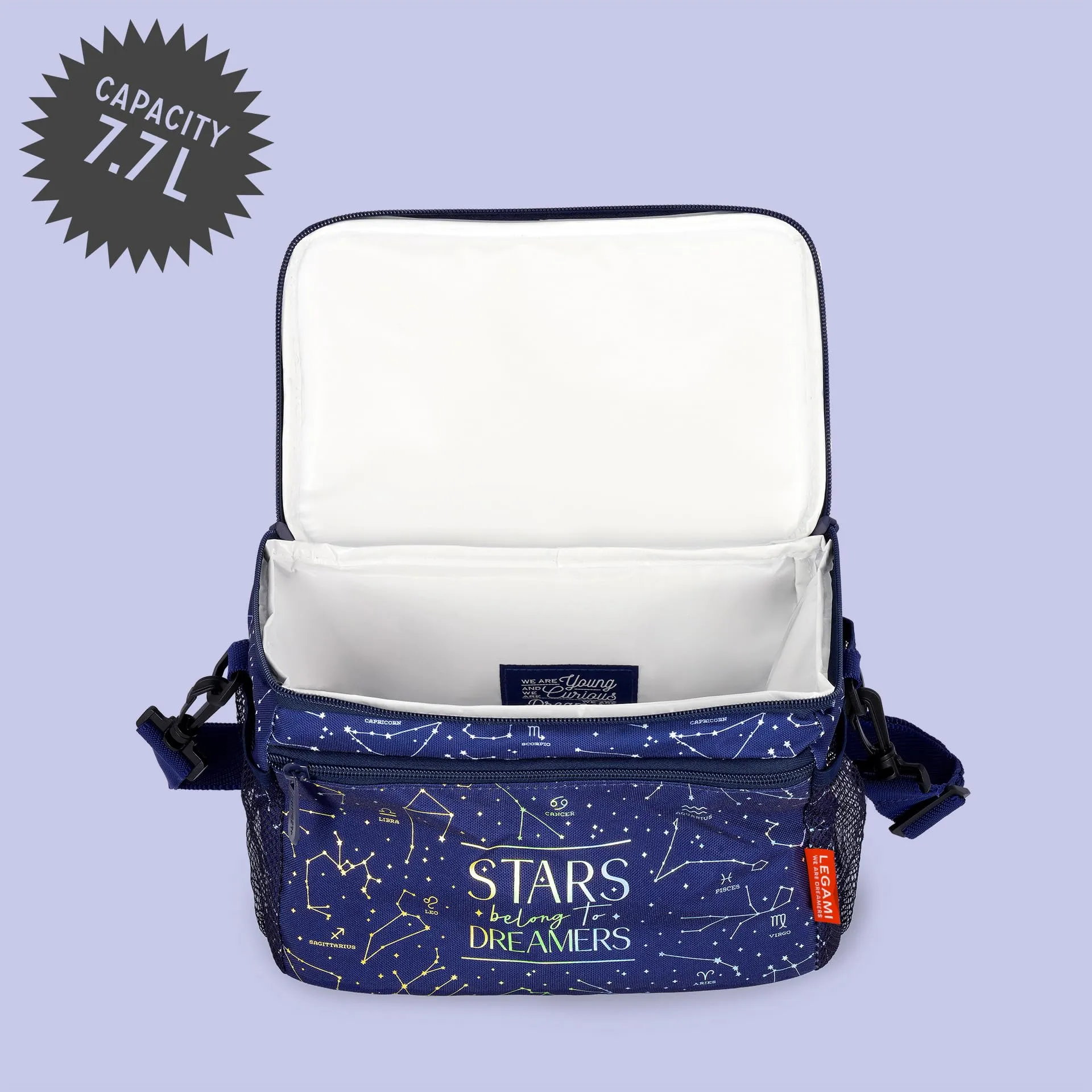 Legami Isolierte Lunch-Tasche Stars, 7,7 Liter, 28 x 17 x 15 cm - immagine 3