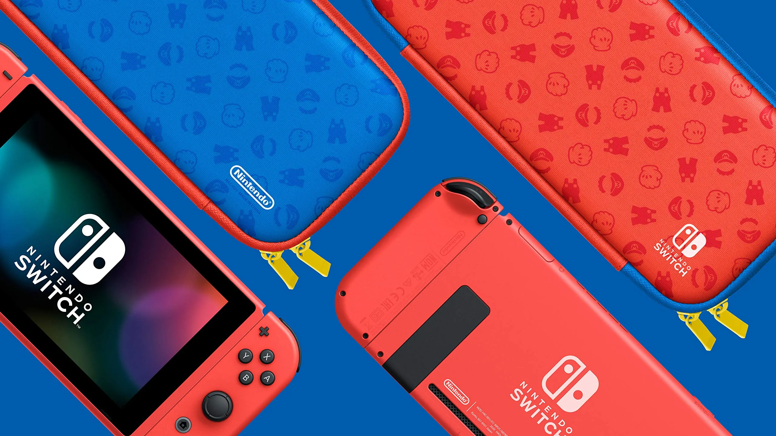Nintendo Switch Edizione Speciale Mario (Rosso e Blu) - immagine 4