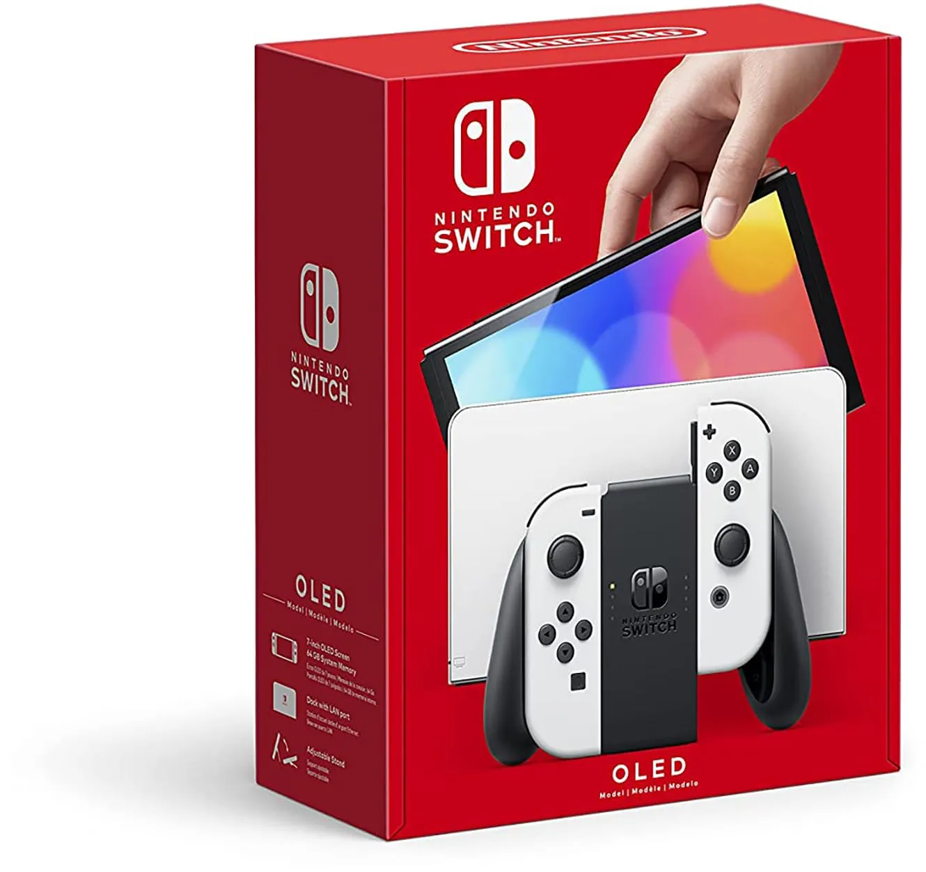 Nintendo Switch (OLED model) with White Joy-Con - immagine 1